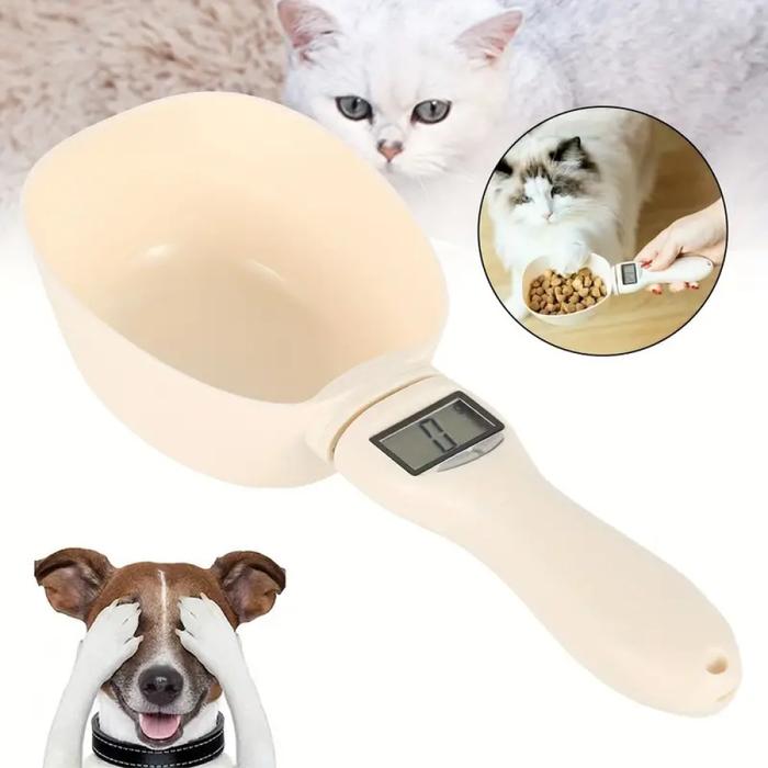 Sendok Sekop Takaran Timbangan Makanan Kucing Anjing Electric Pet Food Measuring Spoon