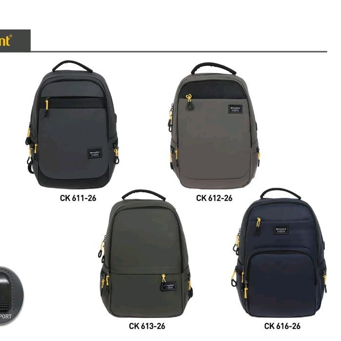 President Tas Ransel Ck616 Laptop Backpack Pria Wanita Usb Port Original