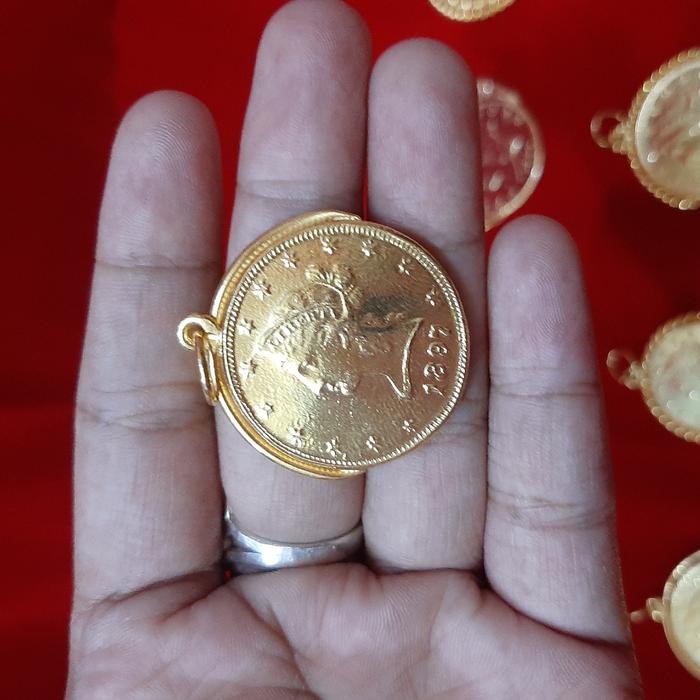 Liontin koin liberti nempel 100% mirip asli
