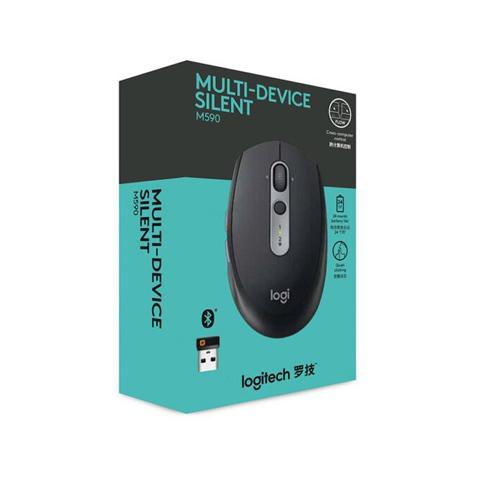 Logitech M590 Wireless Mouse ,Unifying Bluetooth Dual mode Computer
