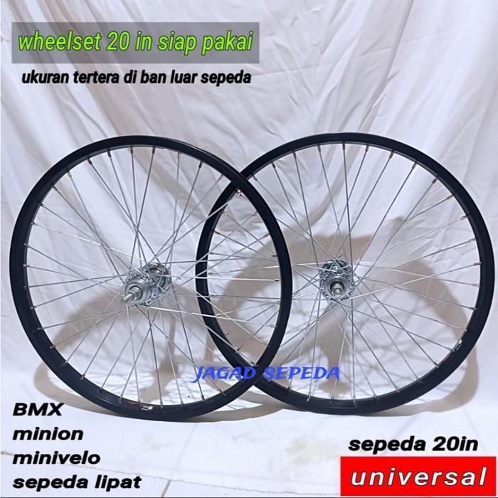 velg sepeda BMX wheelset 20 inch / peleg sepeda lipat bmx 20 inch DISKON