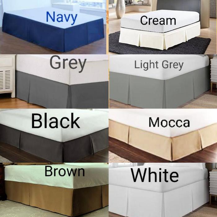 BedSkirt Bed Skirt Hotel Polos Rok Kasur