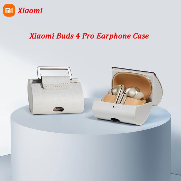 Original Xiaomi Buds 4 Pro Earphone Case PU Stainless Steel Brand New