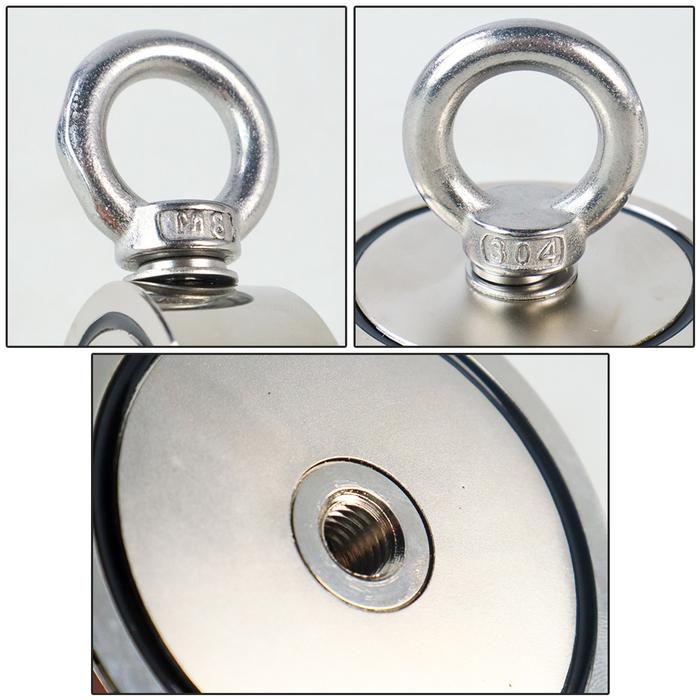 Magnet Gantungan Double Round Hook Strong Neodymium 60mm - D60