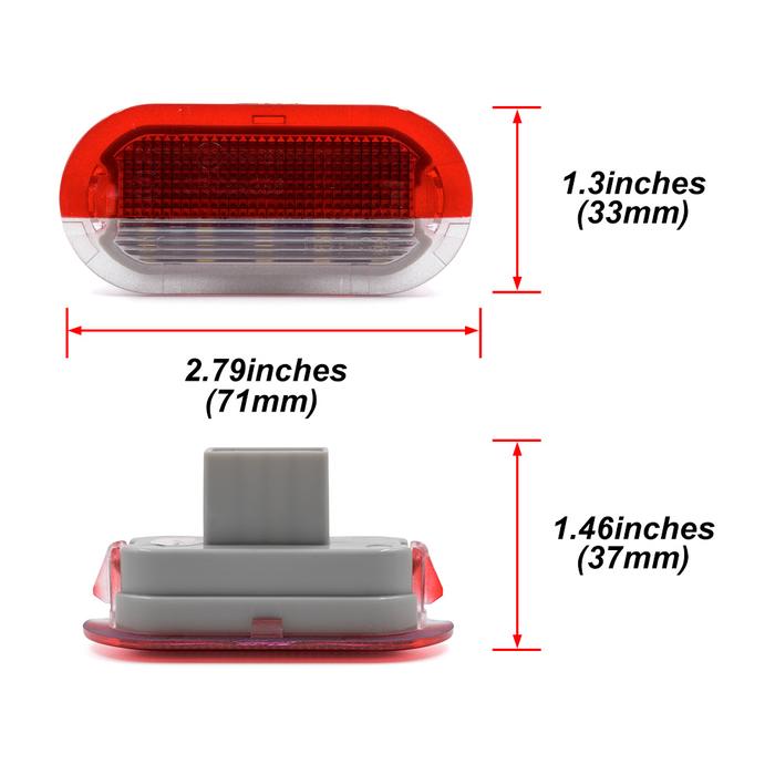 2 Buah Lampu Selamat Datang Lampu LED Putih untuk VW Golf 4 Beetle