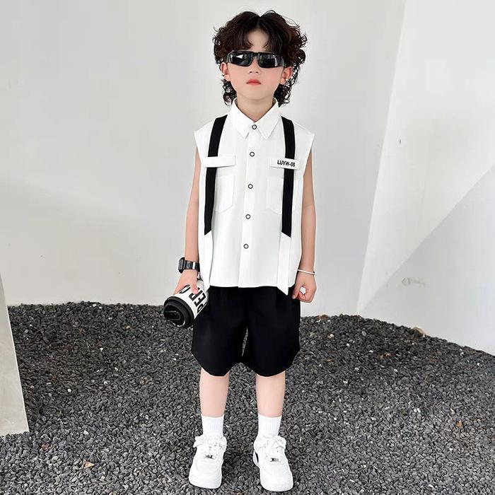 Sky Bubbles Setelan Kasual Anak Laki-Laki Mode Baru Tahun
