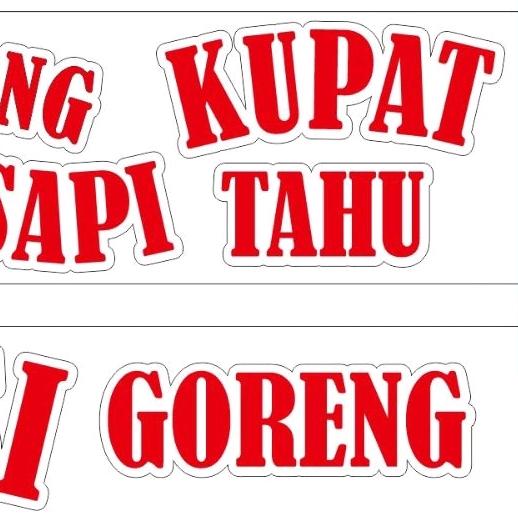 STIKER KACA GEROBAK MARTABAK BANGKA, DLL