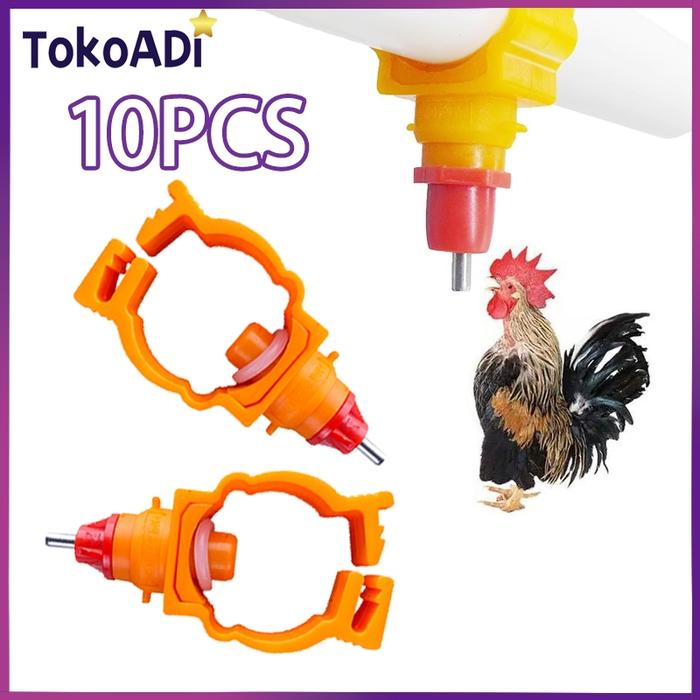 Nepel Minum Ayam 10Pcs - Nipple Drinker Otomatis Untuk Unggas