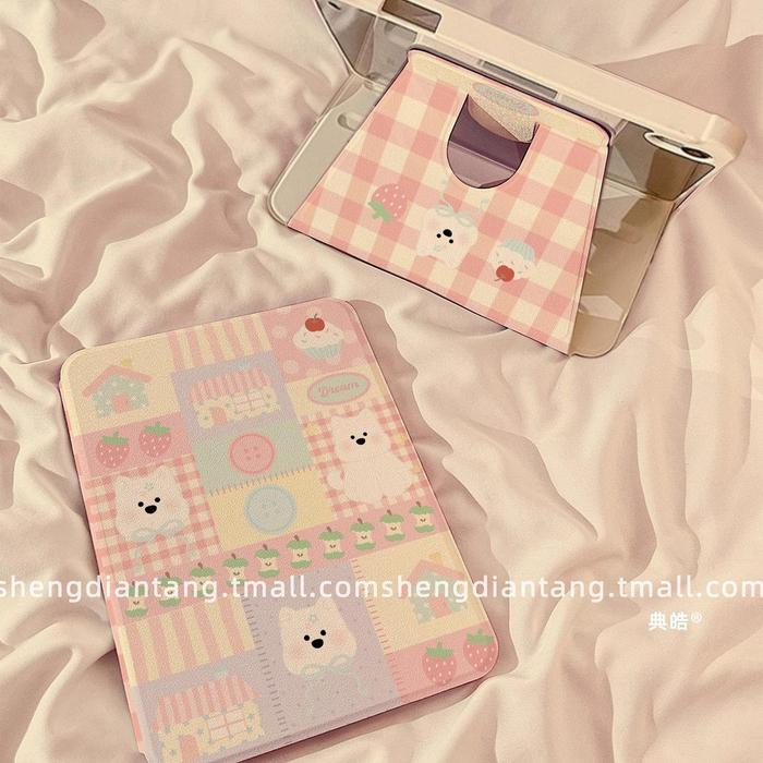【360°Rotate】Case Tab Samsung Galaxy Tab Casing Tablet Tab S9 S10 fe Acrylic Flip S8 S8+ Tab A7 Lite 