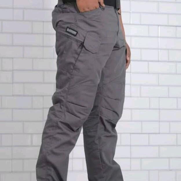 Terbaik TGstoreid - Pdl Cargo Pants - Celana Pria Reguler Standar Pants Panjang Casual Hitam Kerja K