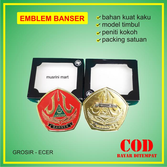 Emblem Banser Emblem Baret Banser Pin Baret Banser Timbul Musrini Mart