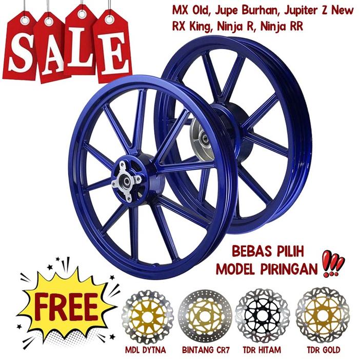 Power Velg Velk GP Drag Plus Piringan Depan Variasi Untuk Jupiter Burhan Robot Z New Z1 MX Old RX Ki