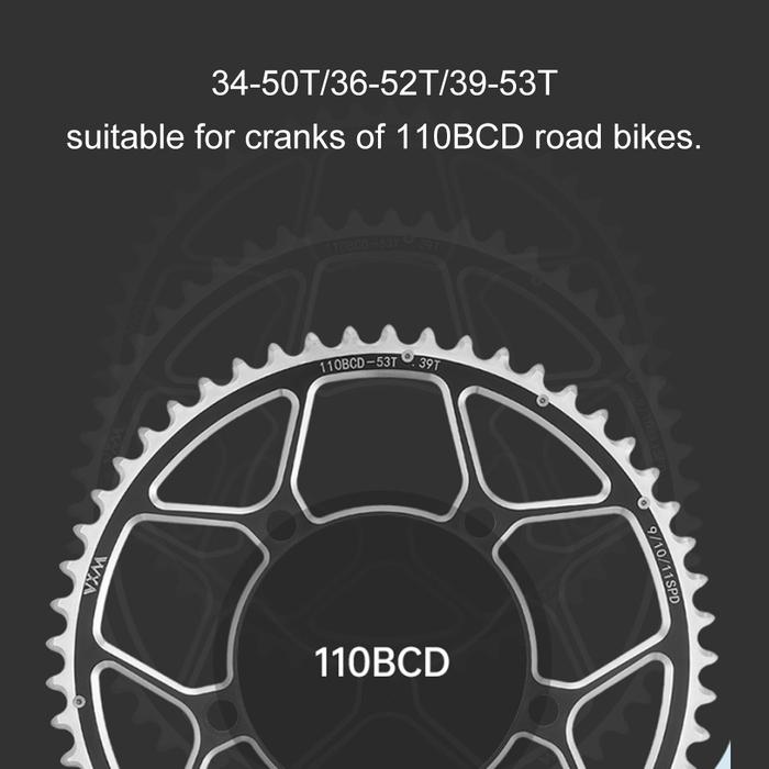 Mountain bike bicycle Double Chainring 110BCD 34T/50T 36T/52T 39T/53T