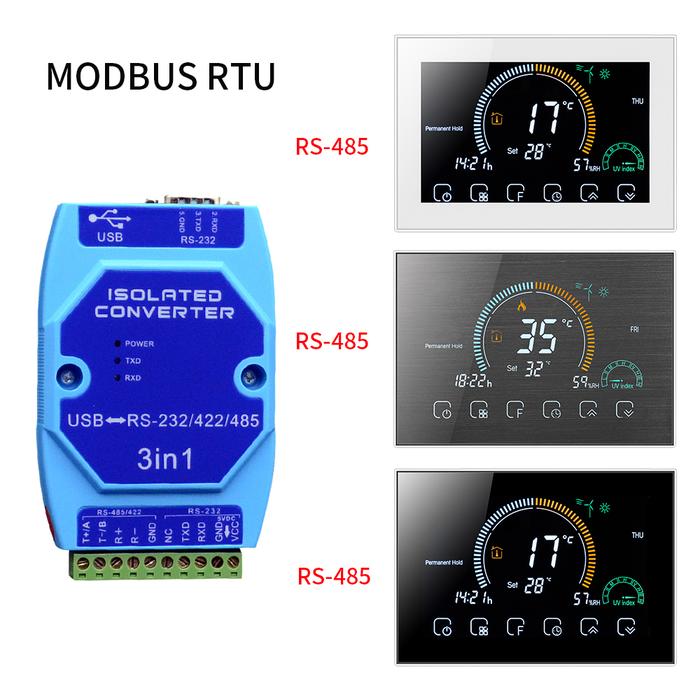 RS485 MODBUS RTU Smart Thermostat,Programmable Termostato Electric