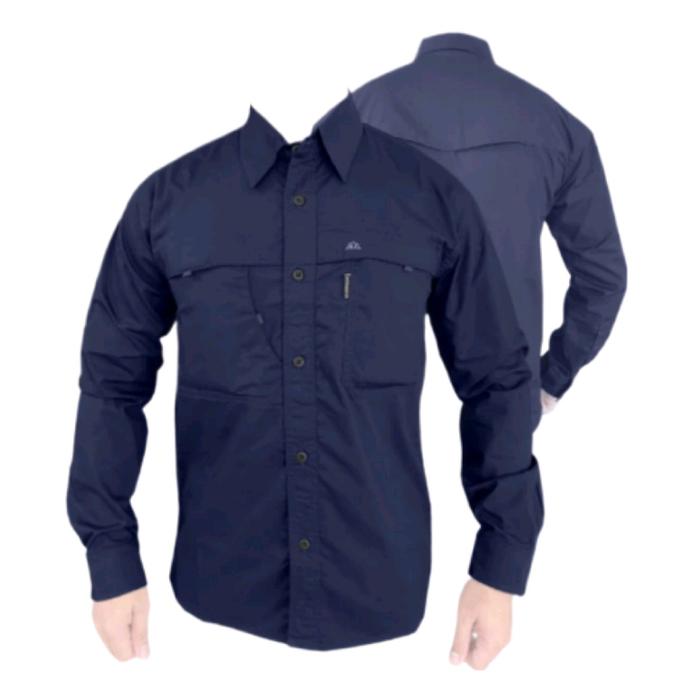 Kemeja Men Kemeja W-TAC Kemeja Tactical Kemeja Outdoor  Kemeja Hijau army Bordir Casual Distro Biru