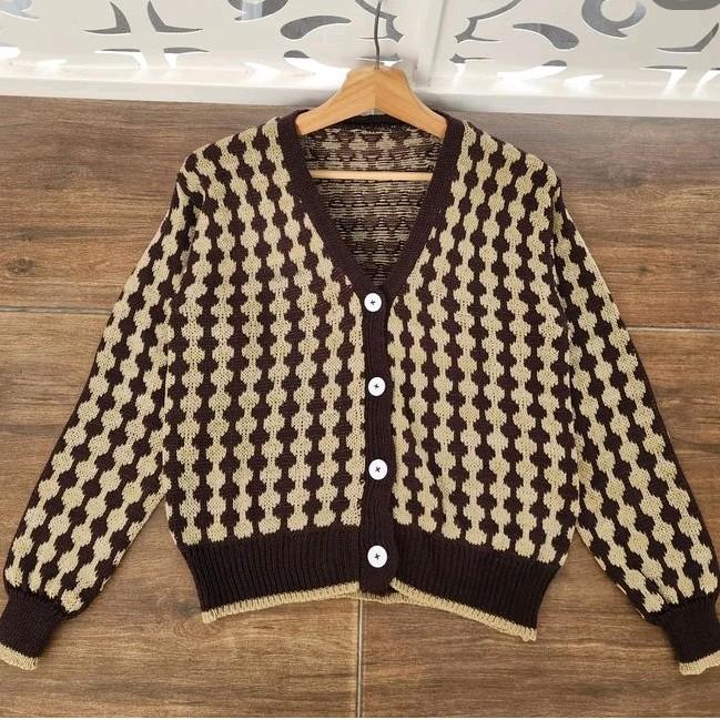 Outer rajut sweater rajut kancing