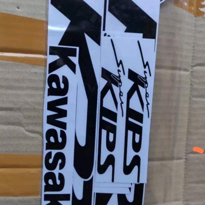 striping stiker cuting ninja old ZX KRR hitam full OSEAN