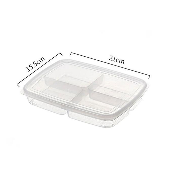 3PCS Food Refrigerator Storage Box Portable Compartment Freezer