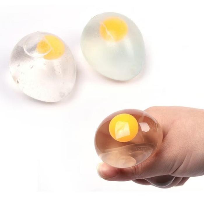 Mainan telur lempar bola banting squishy lentur smash water ball