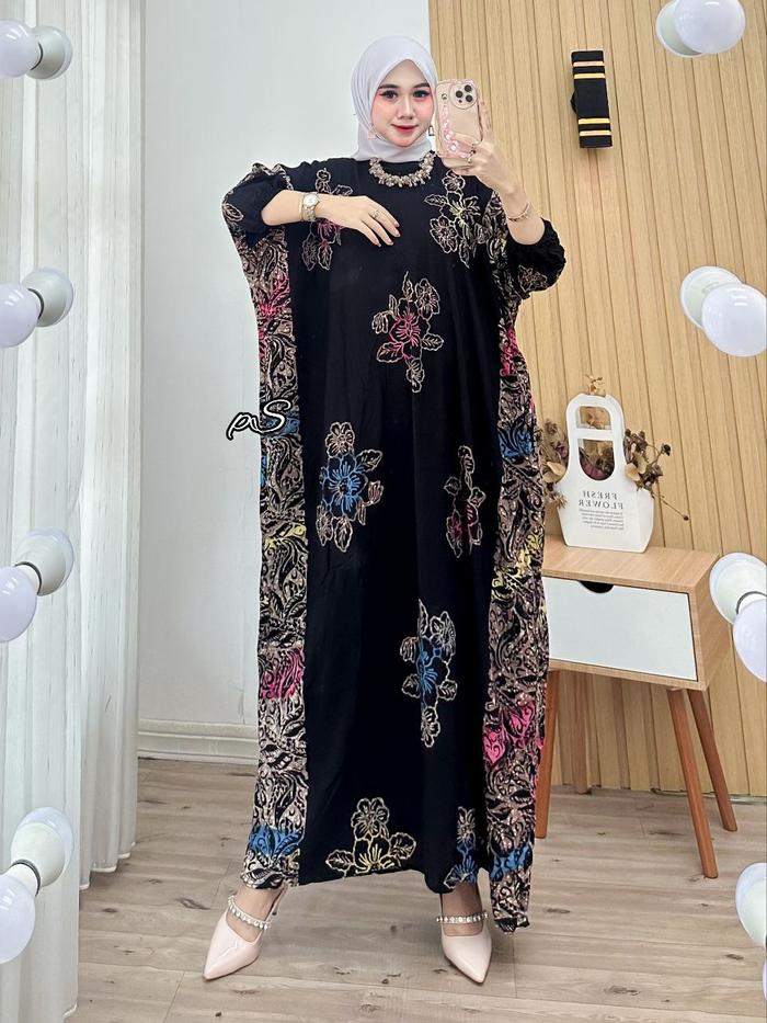 Kaftan lebaran 2024 || Kaftan rayon jumbo cap colet premium ~ kaftan sogan series fullcolour || kaft