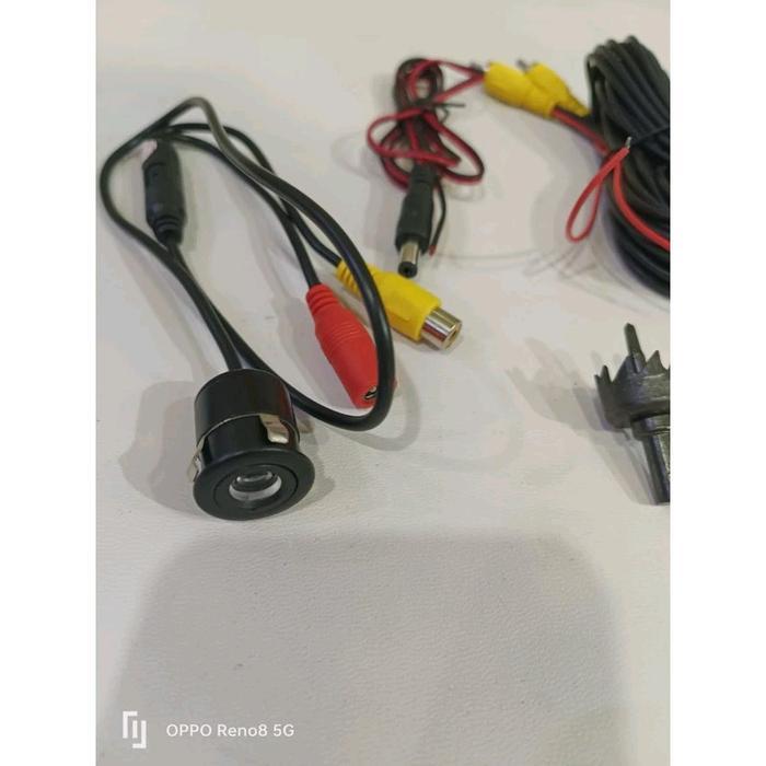 Kamera Parkir Camera Mundur Bulat Mobil Universal Tanam CCD Car Kabel