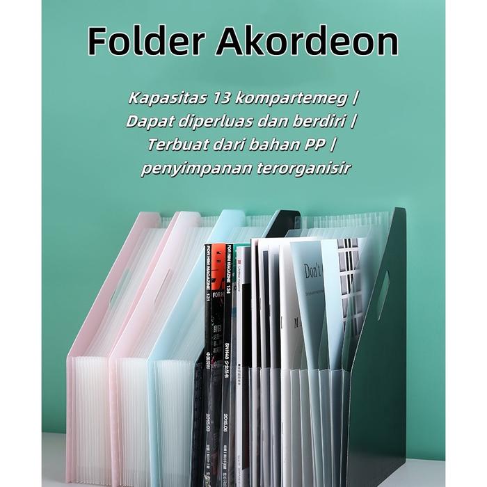 Tas Dokumen File 13 Sekat – Standing File F4 / Map Folder A4 / File Organizer Expanding Folder