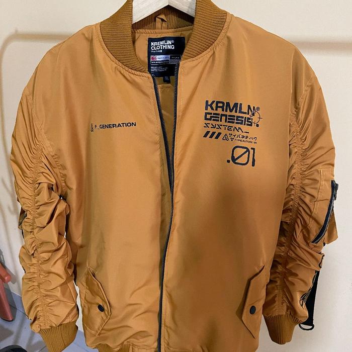 jaket bomber kremlin genesis mustard xl