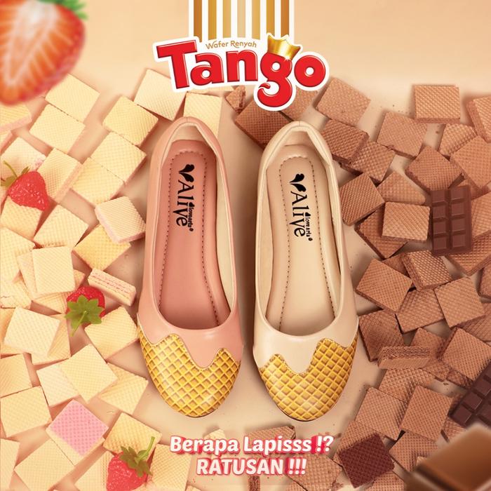 Alivelovearts x Tango Wafer Flat Shoes Wanita