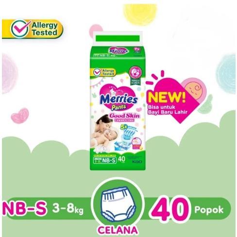 Merries Pants Jumbo NBS40/M48/L42/XL38/XXL28 / merries pants good skin / pempers Merries pants