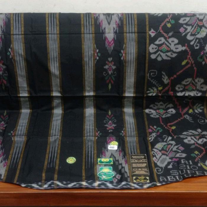 SARUNG SUPER ABU YAMAN SUTRA MOTIF KEMBANG TIMBUL