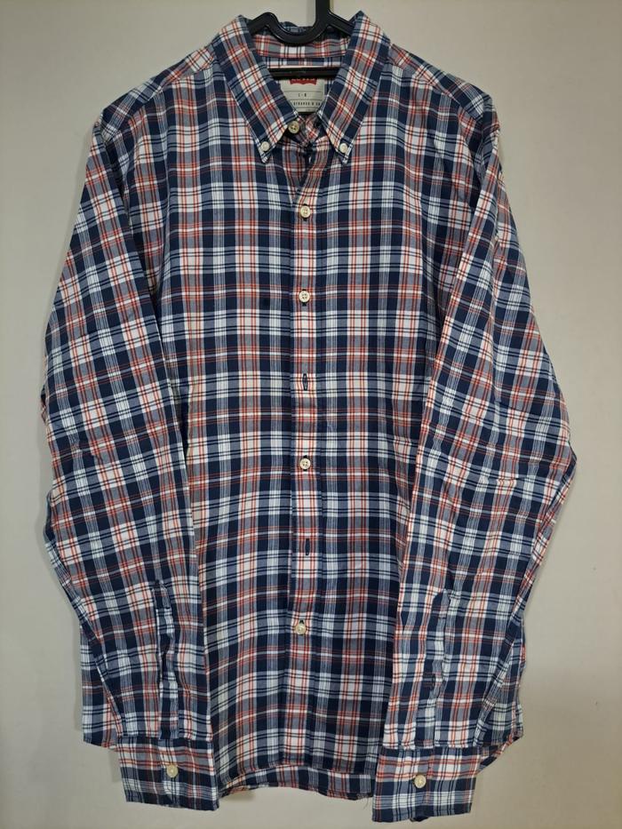 Levis Pocketless Flannel Shirt / Kemeja Kotak-Kotak Pria size L Original Preloved (52)