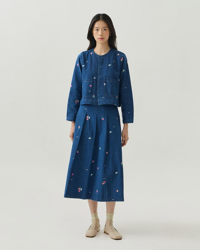 NASL by Nagita Slavina Sweet Meadow Denim Jacket Fit