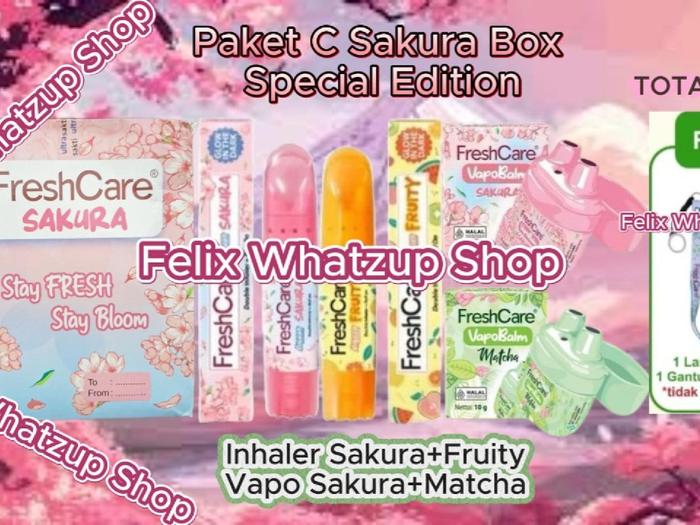 FreshCare 1 Box Inhaler Vapobalm Sakura Fruity | Bundling Edition