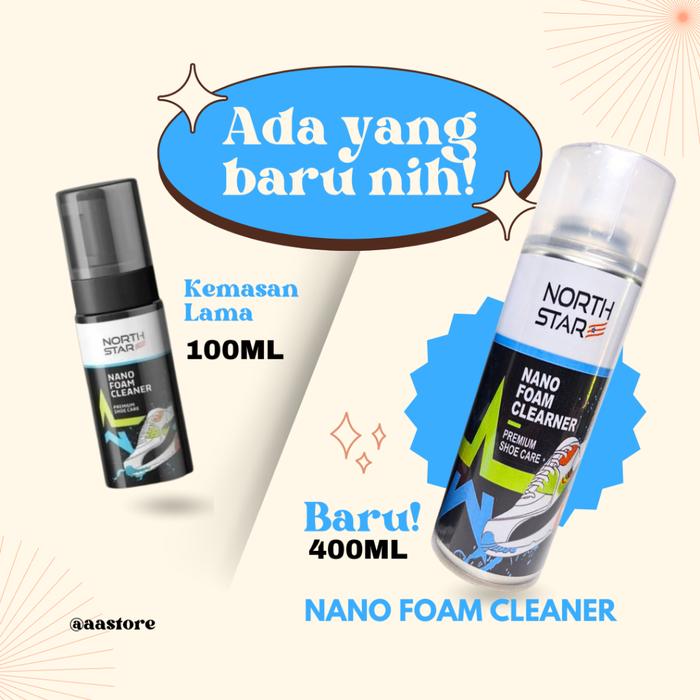 Pembersih Sepatu Daily North Star Nano Foam Shoes Cleaner Waterless pembersih tas 400ml