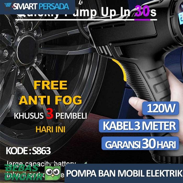 POMPA BAN MOBIL ELEKTRIK DIGITAL TEKANAN ANGIN COMPRESSOR PORTABLE