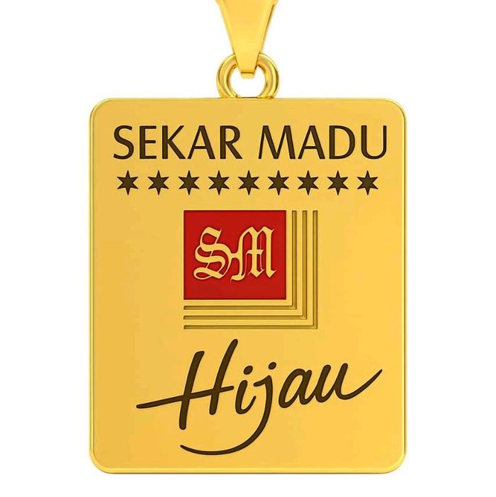 Gantungan Sekar Madu Hijau dengan Desain Eksklusif dan Logo SM