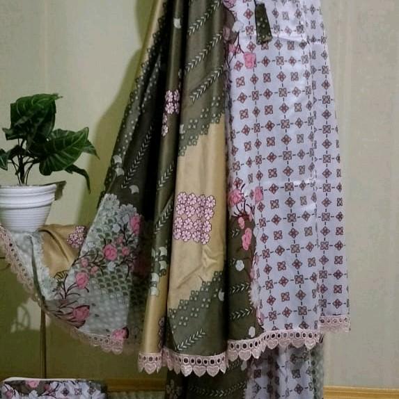 Bismillaaah    *Mukena 2 in 1*  New motif   Bahan:Dior silk ori Size: menuju jumbo pb:130cm pd:125cm
