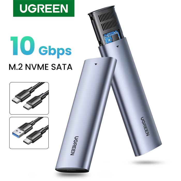 UGREEN M.2 NVMe SSD Enclosure Dual Protocol NVMe SATA to USB 3.1 Gen2
