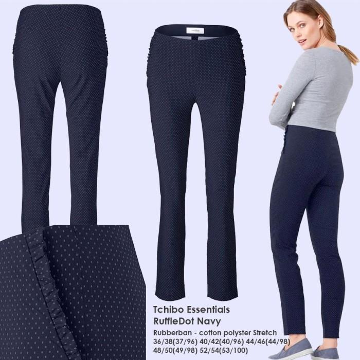Tchibo Essentials Pullon RuffleDot Pants Celana Panjang Wanita Branded