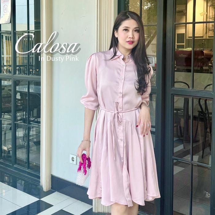 [Calosa] Dress - New Collection - Dress Dengan Look Feminine Kekinian - Dress Elegant Dengan Desain 