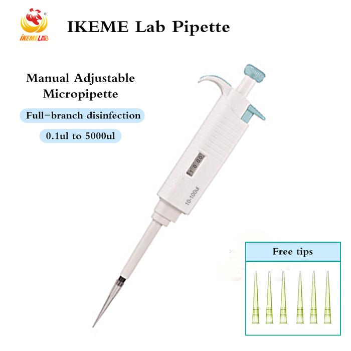 Pipet Laboratorium 0.1-5000ul Pipet Plastik Peralatan Laboratorium