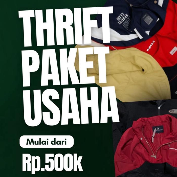 PAKET USAHA JAKET THRIFT CAMPURAN BRAND DAN NO BRAND