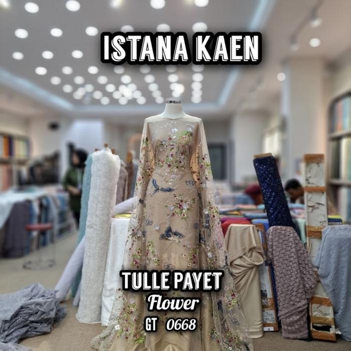 Tulle Payet Flower GT 0668 | Tulle Payet Flower | Tulle Payet Bird | Tulle Payet Flower Bird -ISTANA