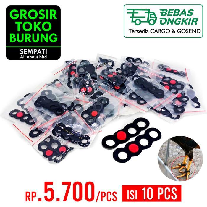 BARU- SEMPATI GROSIR SEPATU AYAM ISI 10 PASANG SEPATU SELOP ANTI TUBUG BAHAN KARET ALAS KAKI AYAM BU