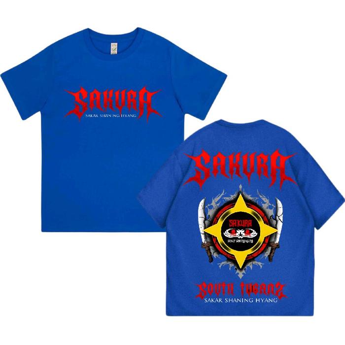 PROMO KAOS SAKURA PSHT Unisex Lengan Pendek Premium Bahan Lembut Jahitan Kuat Cocok Untuk Daily Acti