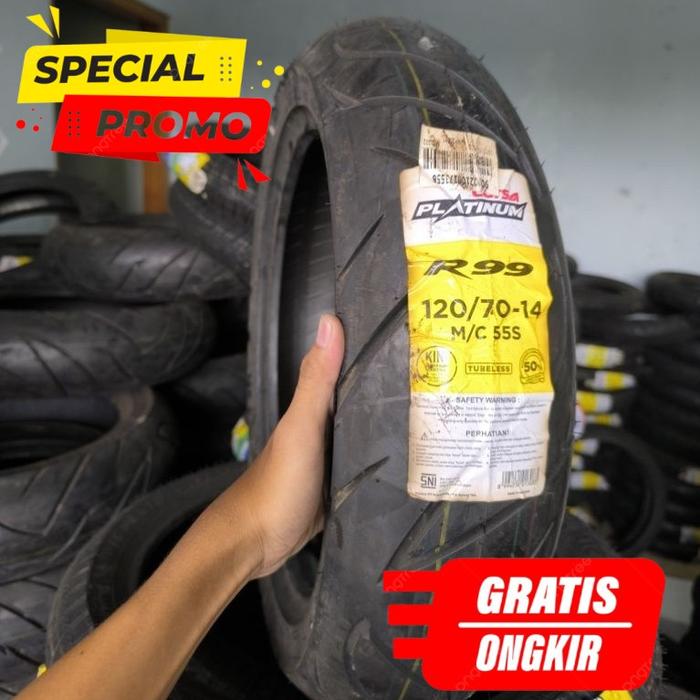Baru Ban Corsa R99 120/70-14 Tubeless 120 70 Ring 14 Platinum Original Baru Tahun Pembuatan 2022.