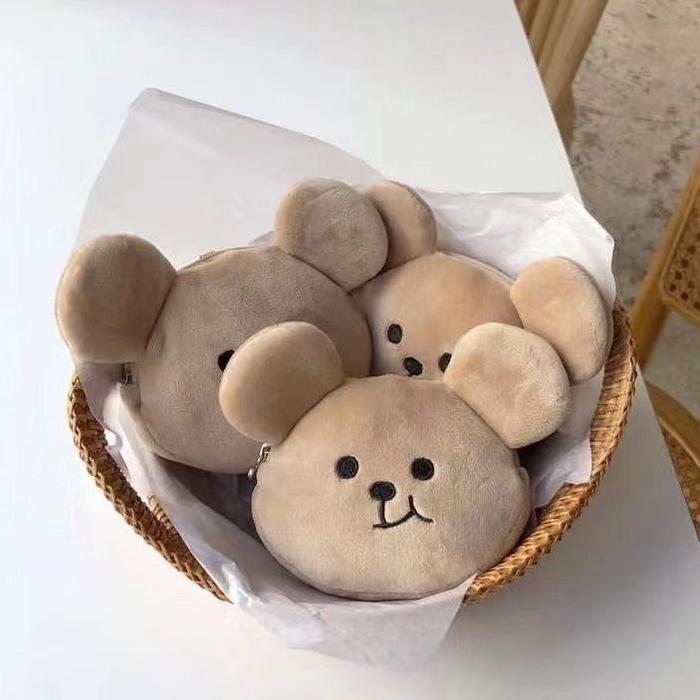 Ready dompet papirut wanita dompet teddy bear milk and mocha bear ☁Zhao Lusi diam-diam tidak bisa me