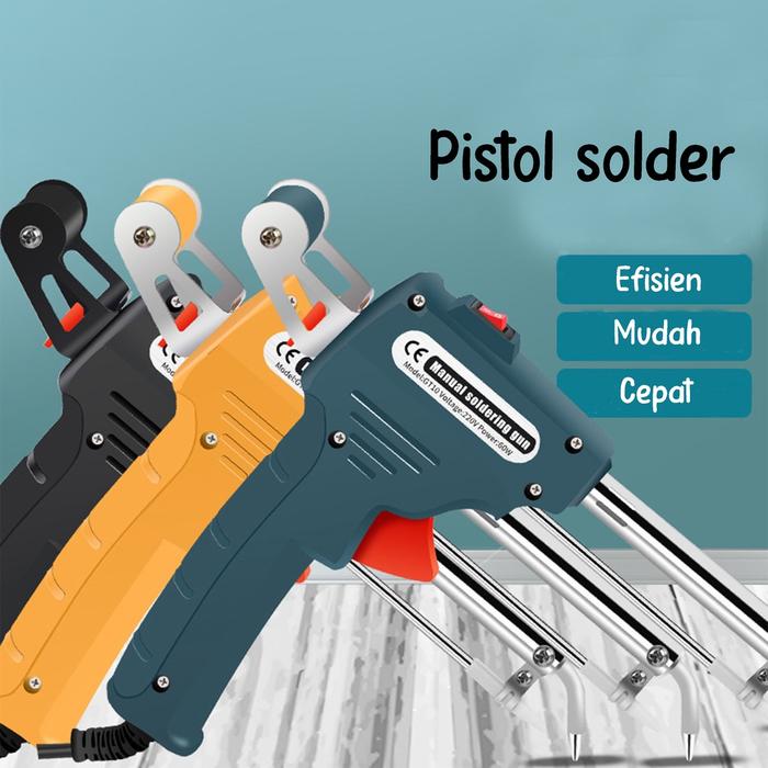 Solder Tembak Otomatis/Solder Listrik Timah Solder Iron Autometic Tin Gun 60W - GT10