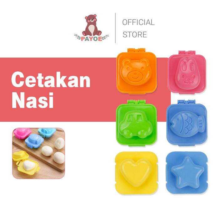 PAYOE Cetakan telur rebus karakter Kelinci Beruang/Cetakan Roti Tawar