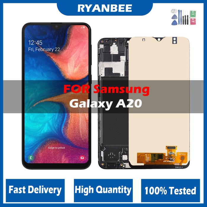 100% Tested LCD for Samsung Galaxy A20 LCD Display Touch Screen